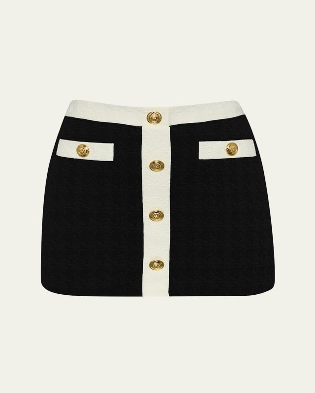 Coco Colorblock Chic Mini Skirt